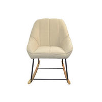 SESSEL Teddystoff Beige    - Beige/Naturfarben, Design, Holz/Textil (70/100/90cm) - MID.YOU