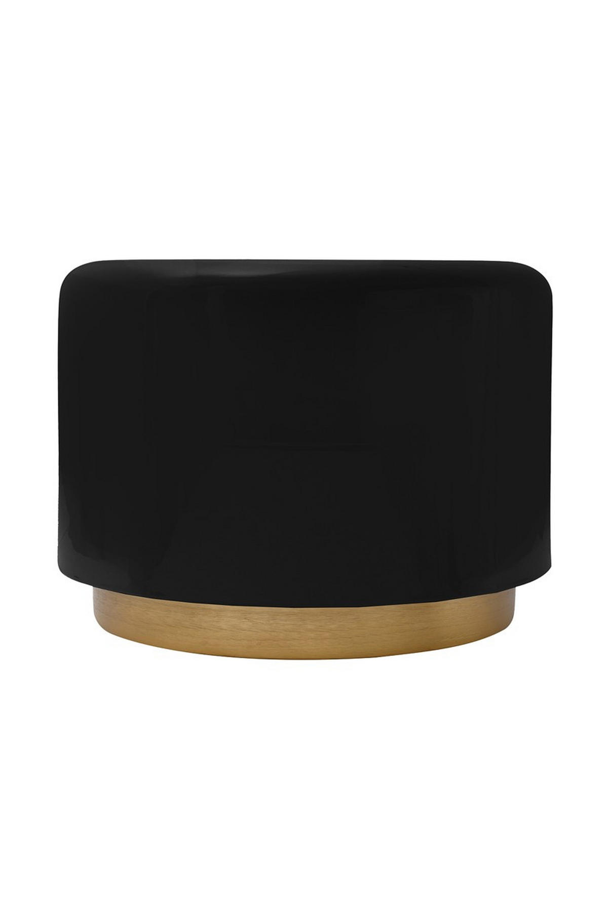 BEISTELLTISCH 51,5/43/51,5 cm Schwarz, Goldfarben  - Goldfarben/Schwarz, Design, Metall (51,5/43/51,5cm) - Kayoom