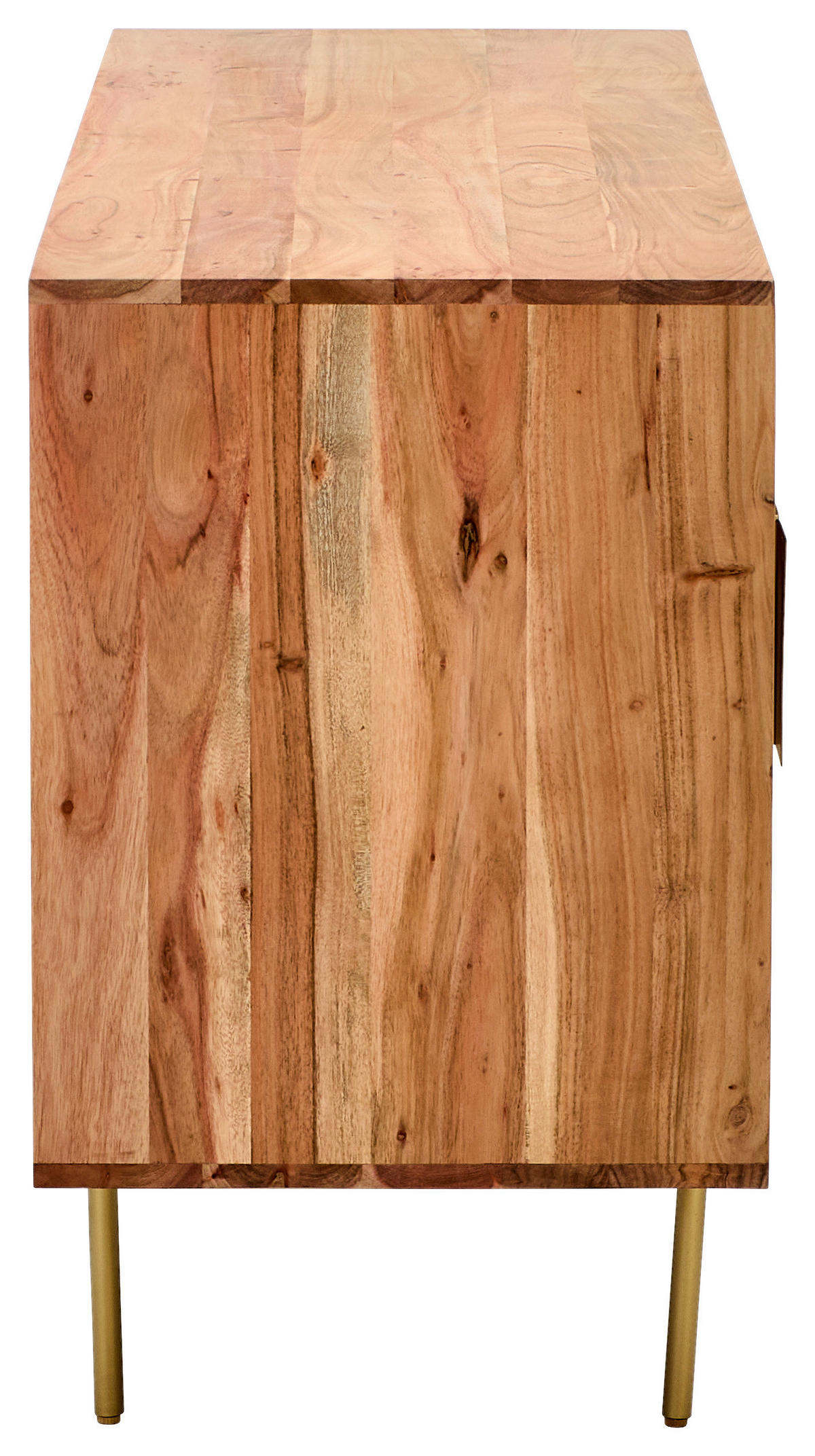 SIDEBOARD  in 145/45/76 cm  - Messingfarben/Naturfarben, Design, Holz/Holzwerkstoff (145/45/76cm) - Livetastic