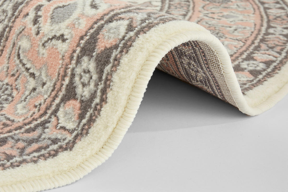 VINTAGE-TEPPICH 160 cm Mirkan Hellrosa, Creme  - Hellrosa/Creme, Basics, Kunststoff/Textil (160cm) - Hanse Home