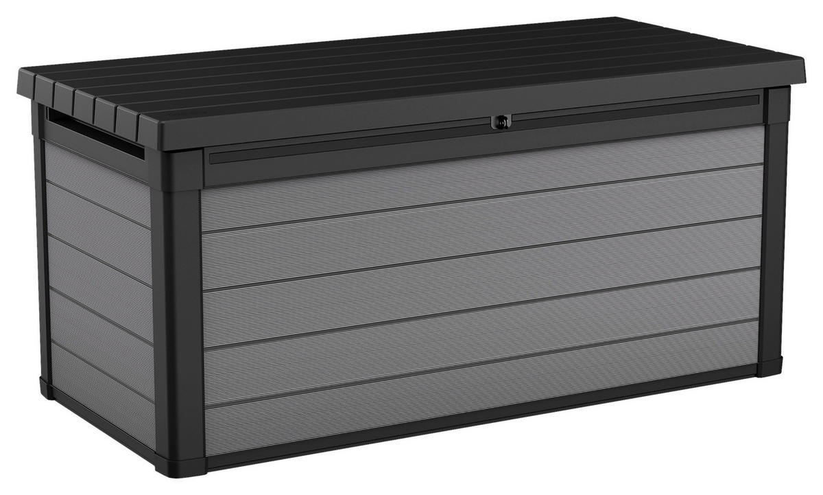KISSENBOX 151,7/70/72,5 cm  - Anthrazit/Grau, Basics, Kunststoff (151,7/70/72,5cm) - Ambia Garden