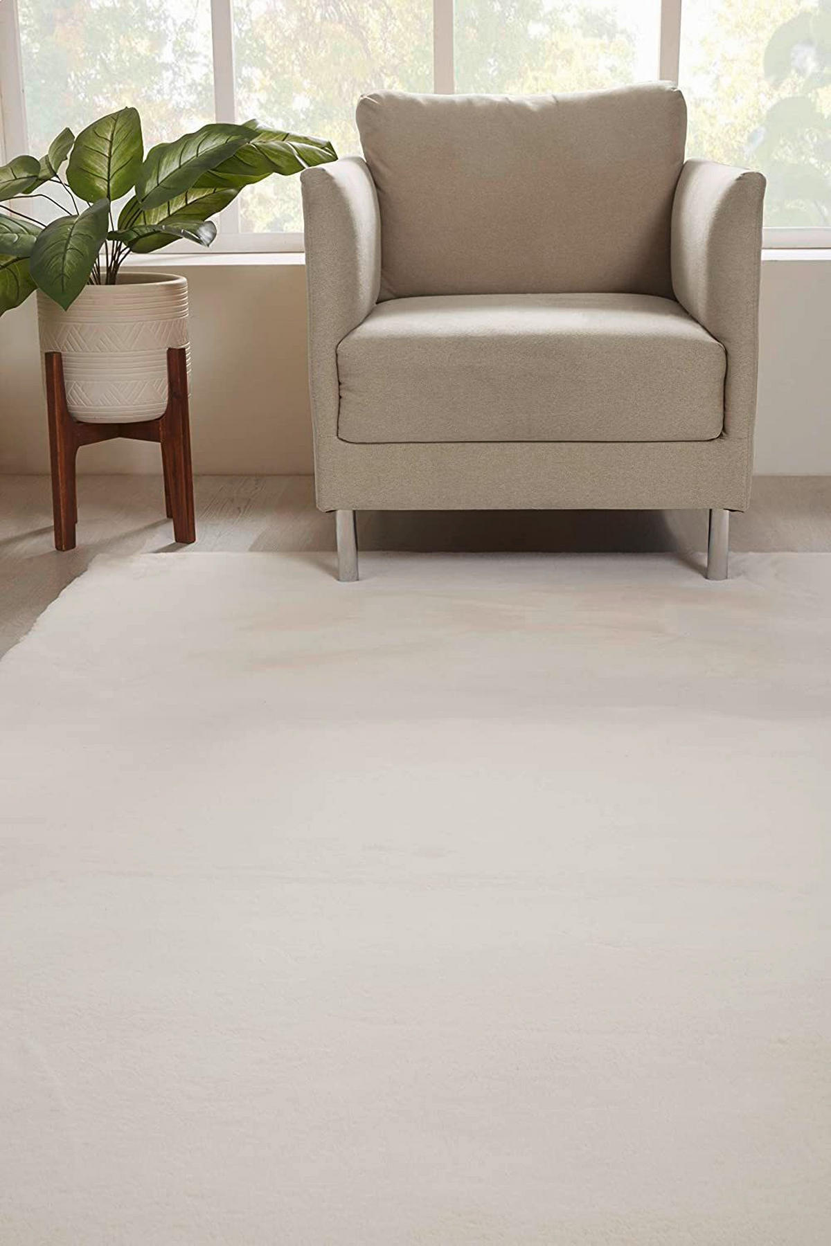 FELLTEPPICH 160/230 cm Olympos Creme  - Creme, KONVENTIONELL, Kunststoff/Textil (160/230cm) - Novel
