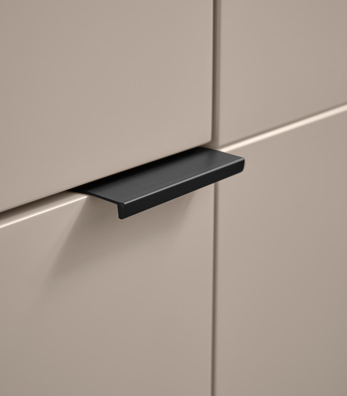 SCHUHSCHRANK  in 96/109/38 cm  - Kaschmir/Schwarz, Design, Holzwerkstoff/Metall (96/109/38cm) - Voleo