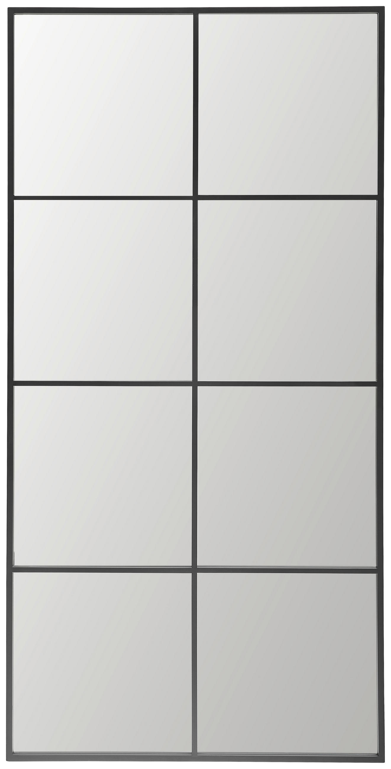 OGLEDALO ZIDNO  90/180/2,6 cm     - crna, Lifestyle, staklo/drvni materijal (90/180/2,6cm) - Landscape
