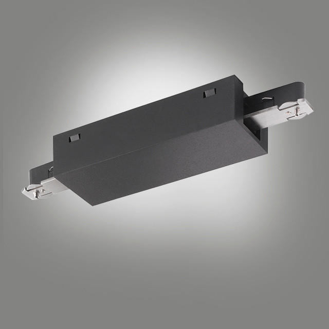 SCHIENENSYSTEM-EINSPEISER m6 HV Track 6   - Schwarz, Basics, Metall (4,5/12cm) - Fischer & Honsel