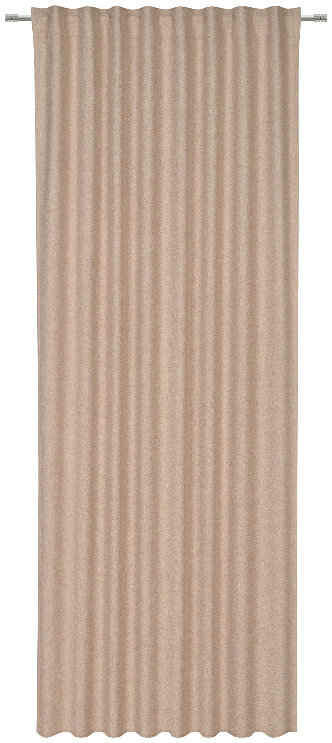 VERDUNKELUNGSVORHANG - Taupe, Basics, Textil (135/245cm) - Esposa
