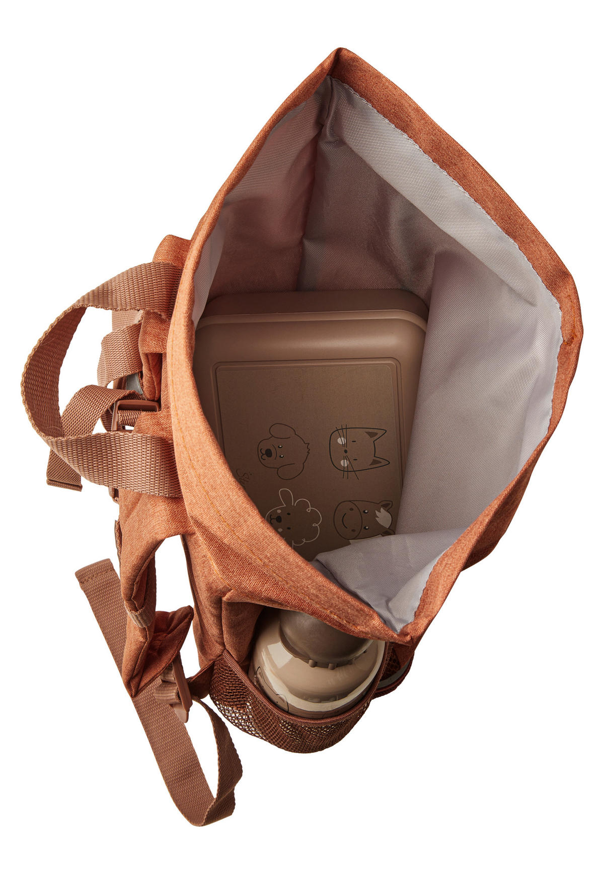 KINDERRUCKSACK Sunny  - Rotbraun/Braun, Basics, Textil (36/31/13cm) - Sterntaler