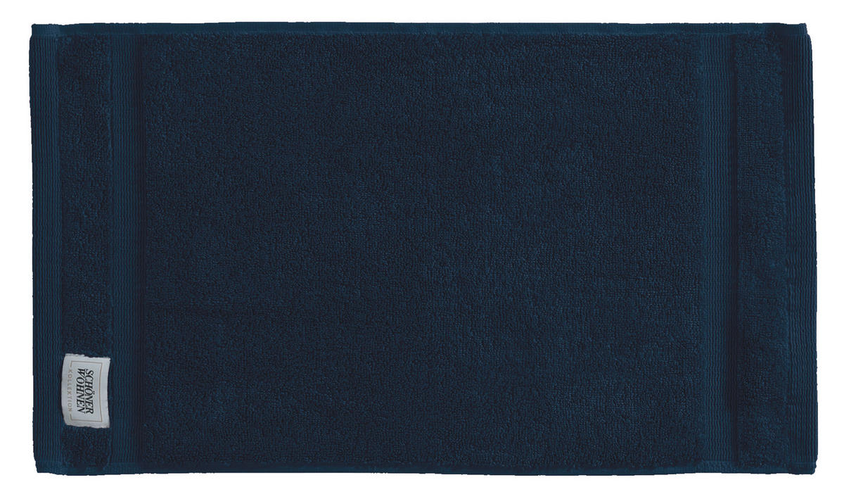 FROTTIERSET SW-Cuddly Dunkelblau 5-teilig  - Dunkelblau, Basics, Textil - Schöner Wohnen