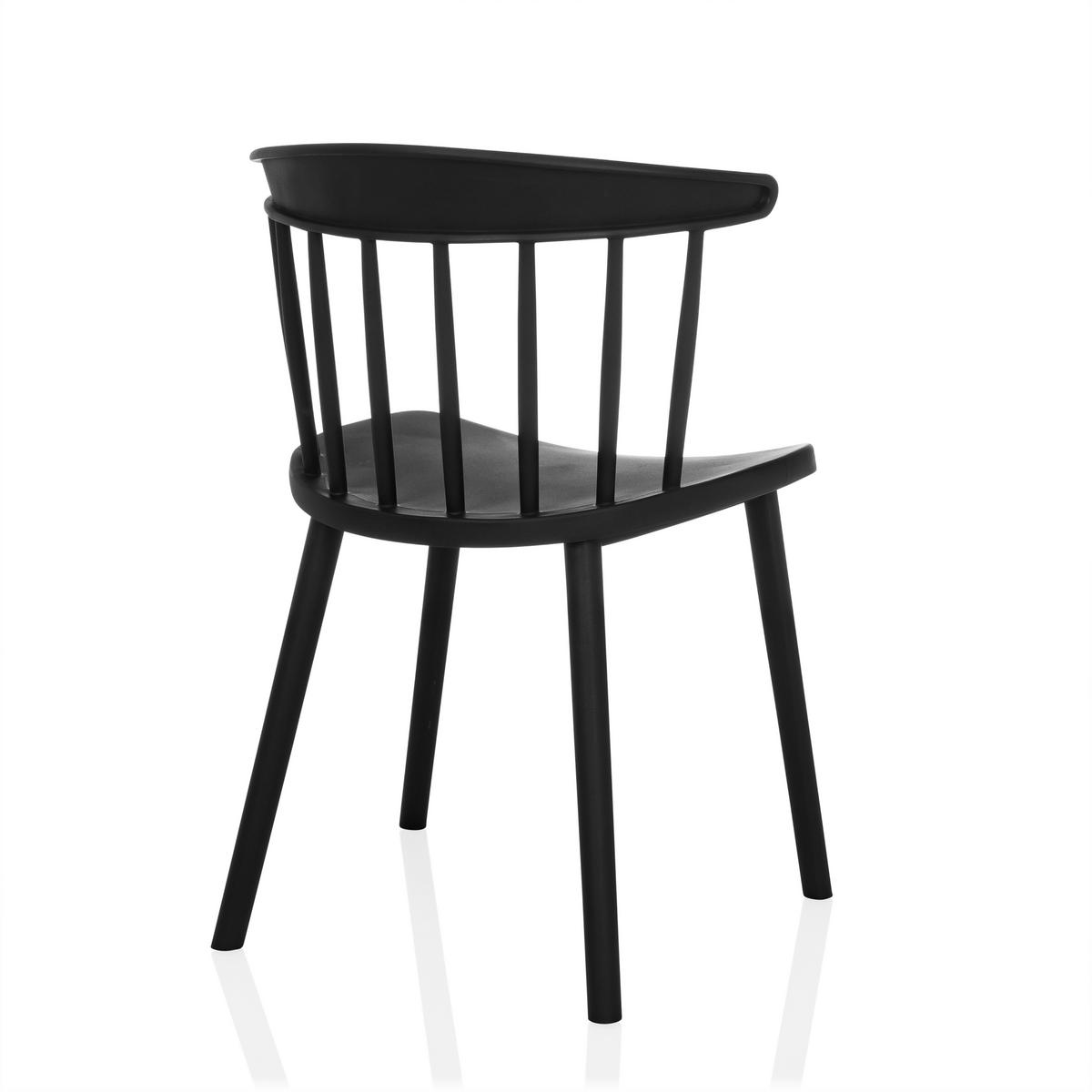 BESUCHERSTUHL  in Schwarz  - Schwarz, MODERN, Kunststoff (53/75/45cm) - MID.YOU