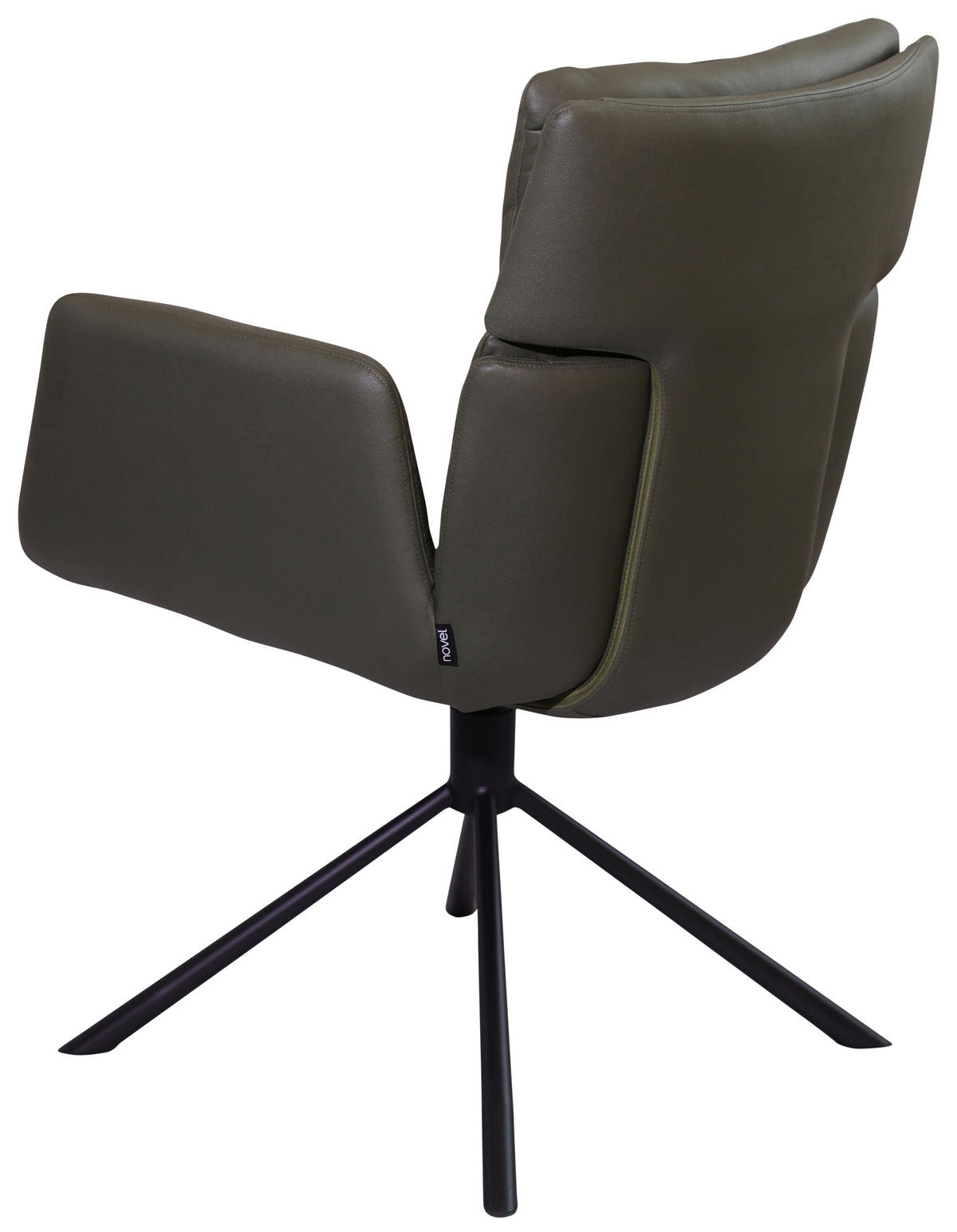 NASLANJAČ, kovina, tekstil zelena, črna  - črna/zelena, Design, kovina/tekstil (60/92/67cm) - Novel