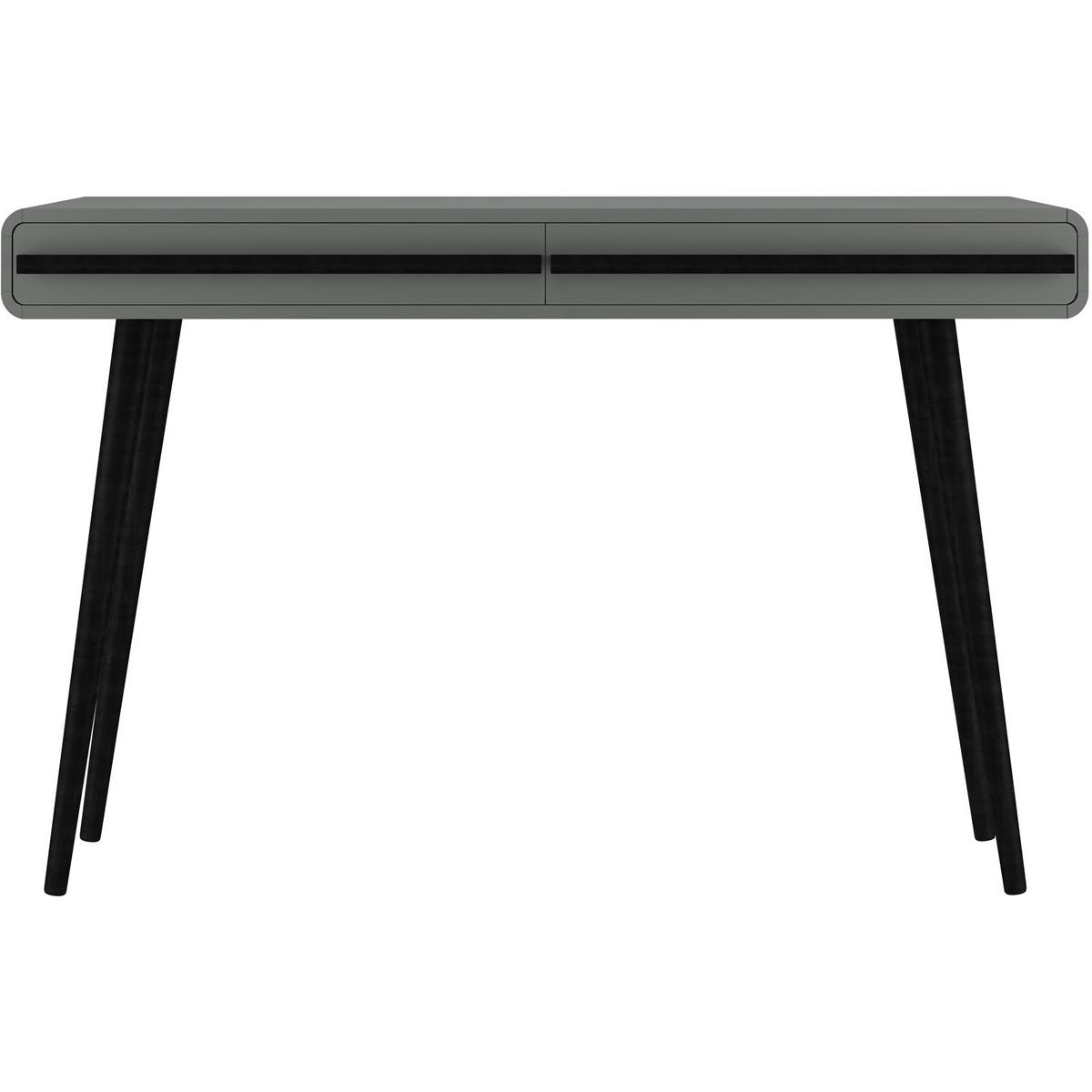 SCHREIBTISCH 120/77/50 cm  in Grau  - Schwarz/Grau, Design, Holzwerkstoff (120/77/50cm) - MID.YOU