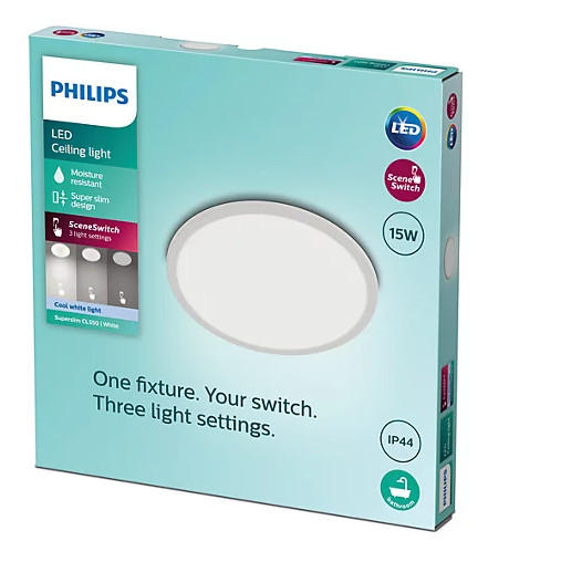 LED PLAFONJERA ZA KUPATILA - Osnovno (25/2,3/25cm) - Philips