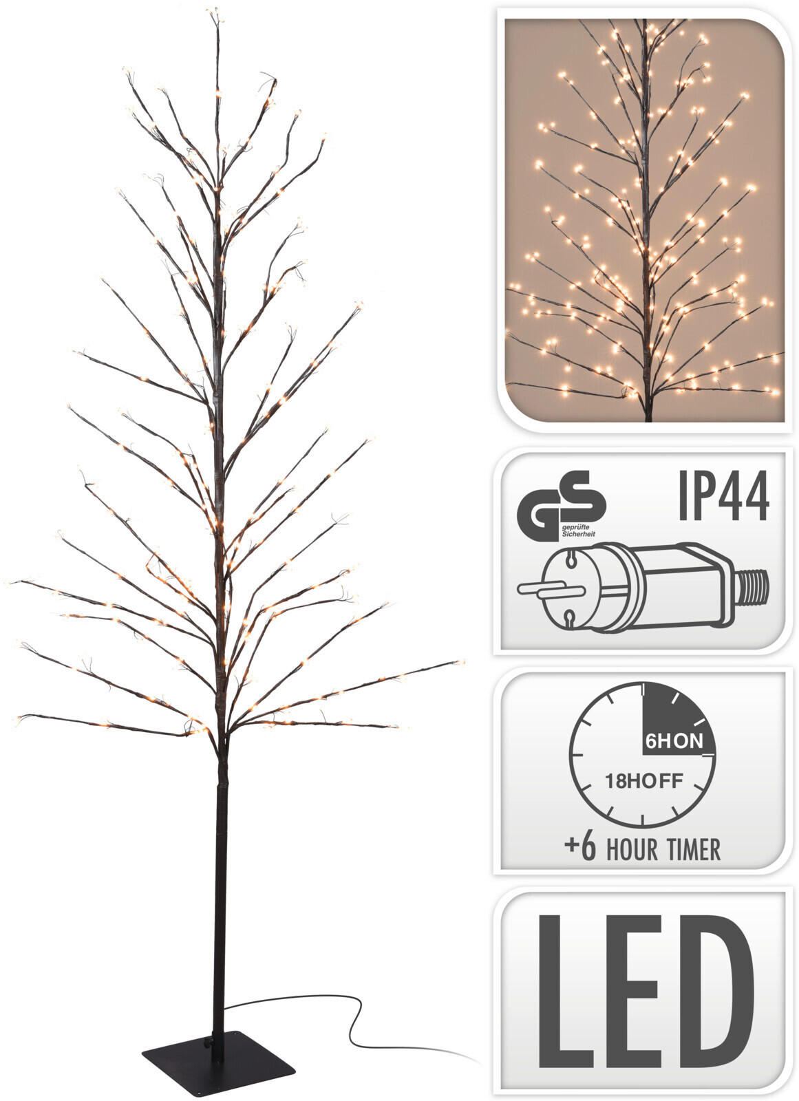 POM DECORATIV - negru (180cm)