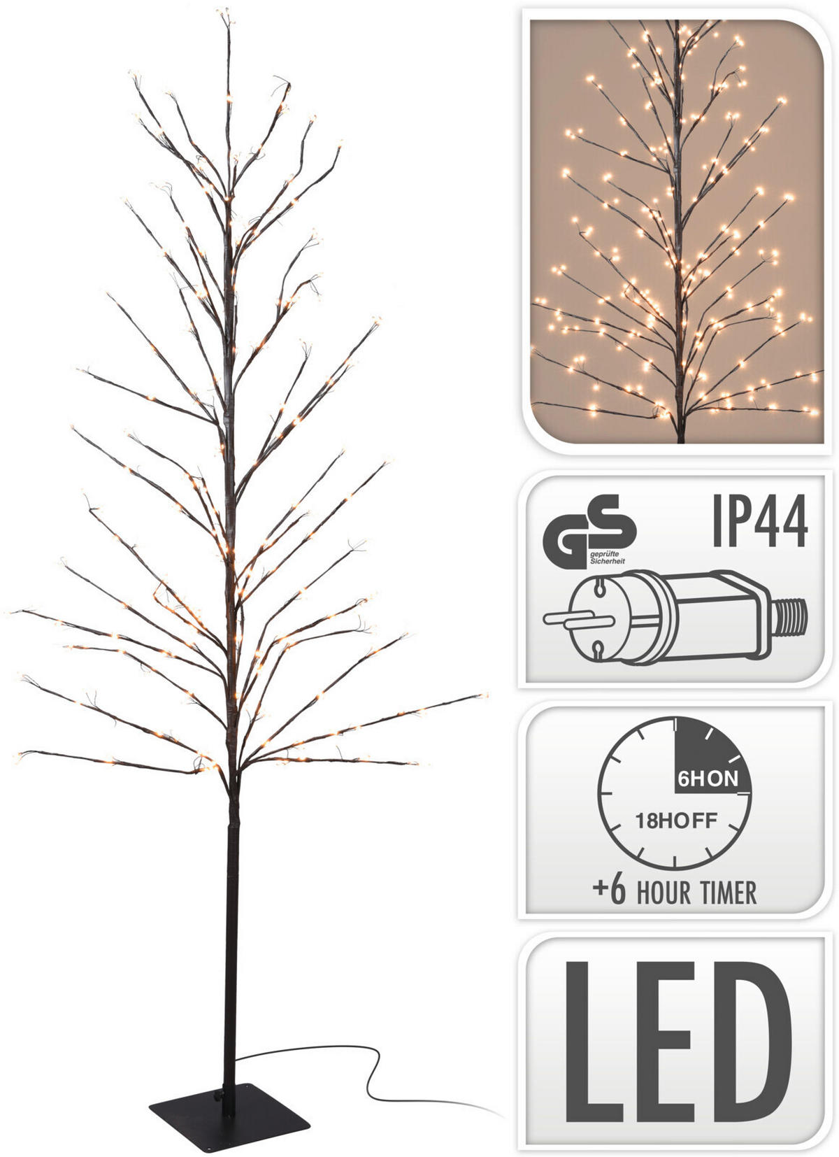 POM DECORATIV - negru (180cm)