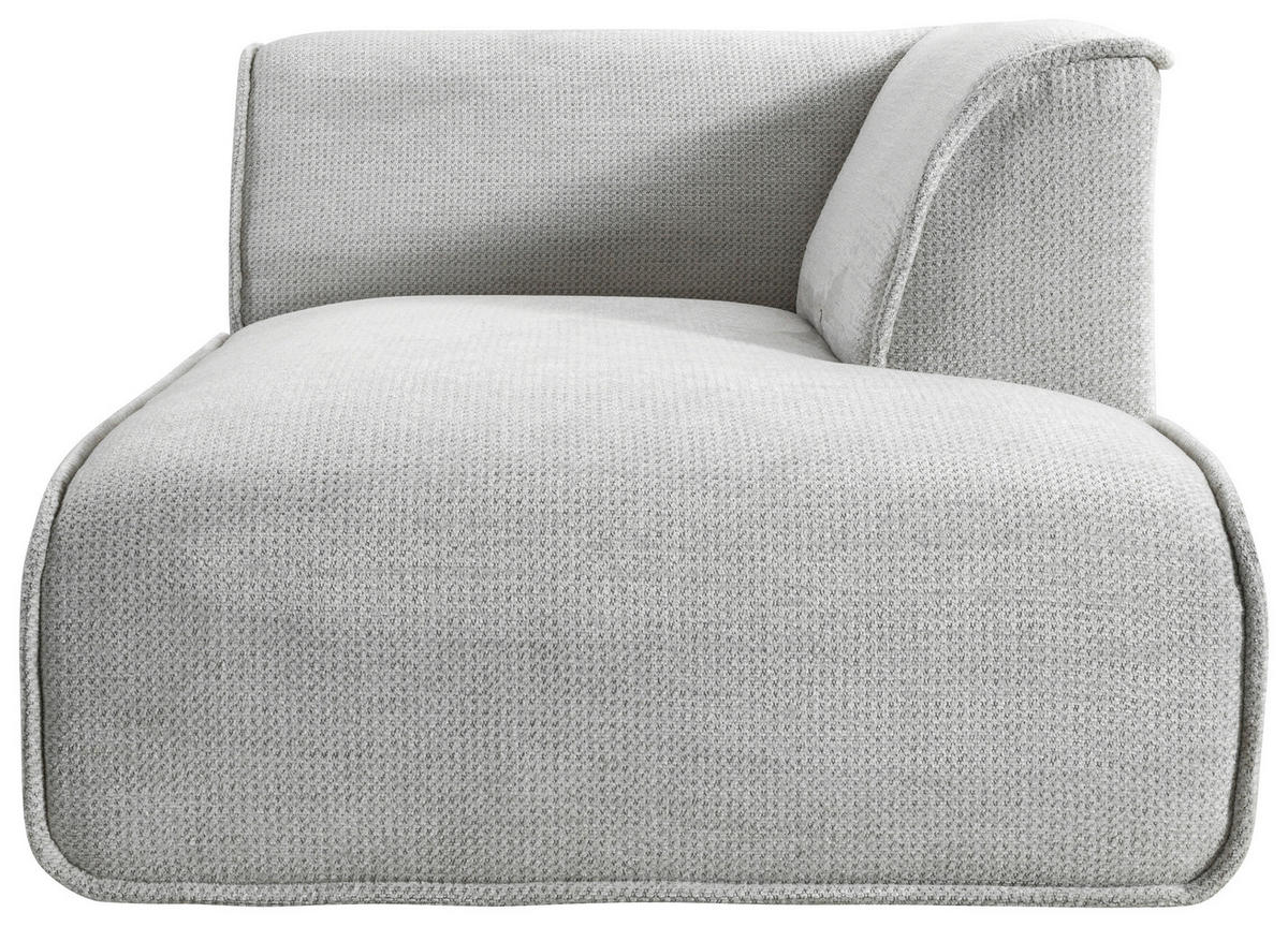 WOHNLANDSCHAFT Flachgewebe Naturfarben  - Schwarz/Naturfarben, Design, Kunststoff/Textil (165/368/211cm) - Lomoco