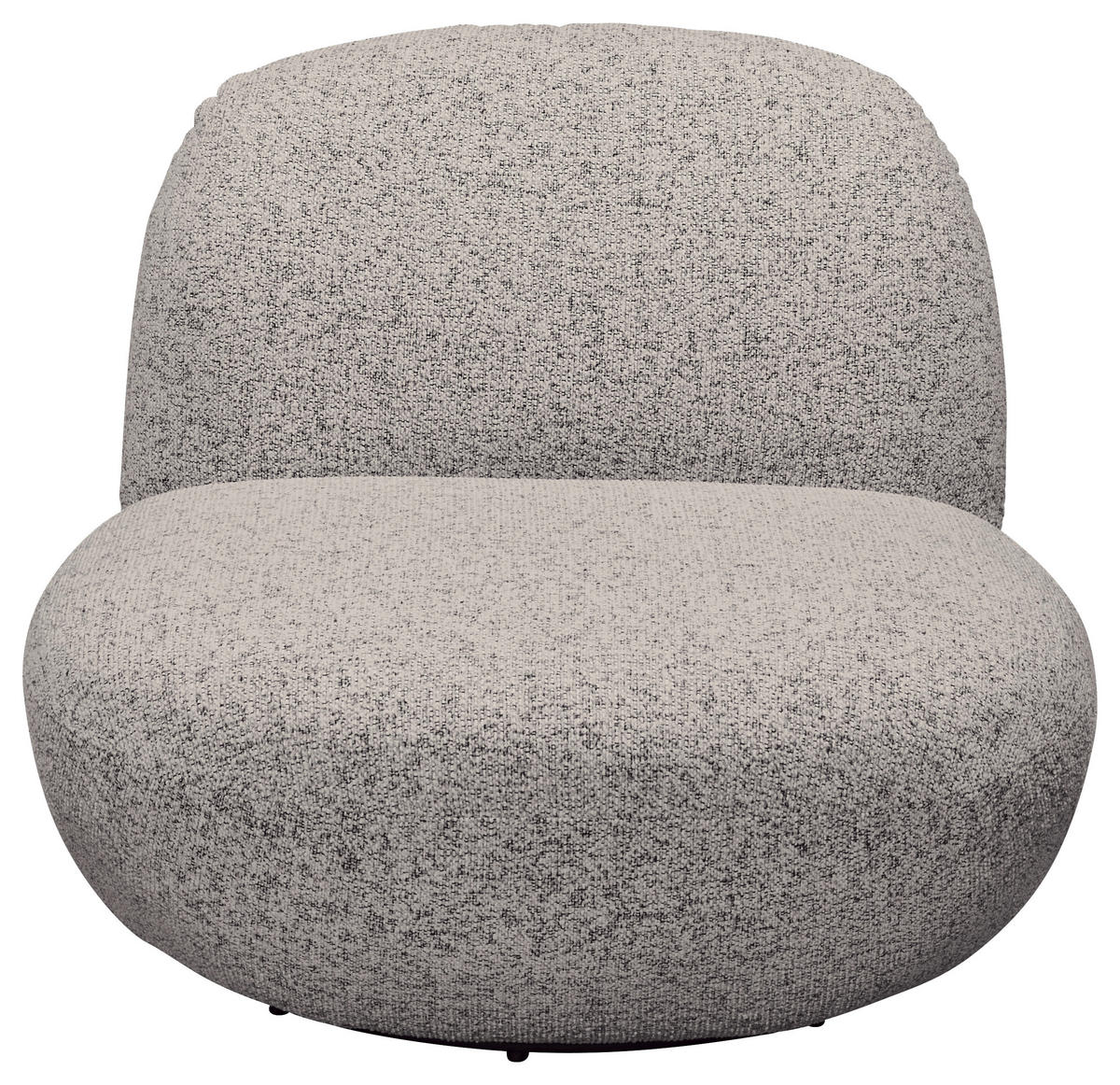 SESSEL in Webstoff Grau  - Schwarz/Grau, Modern, Textil/Metall (85/70/99cm) - MID.YOU