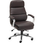 CHEFSESSEL Lederlook, Netz Braun  - Braun, KONVENTIONELL, Textil/Metall (75/107-117/75cm) - Cantus
