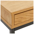 SCHREIBTISCH 140/58/76 cm  in Wildeiche  - Wildeiche/Schwarz, MODERN, Holzwerkstoff/Metall (140/58/76cm) - Carryhome
