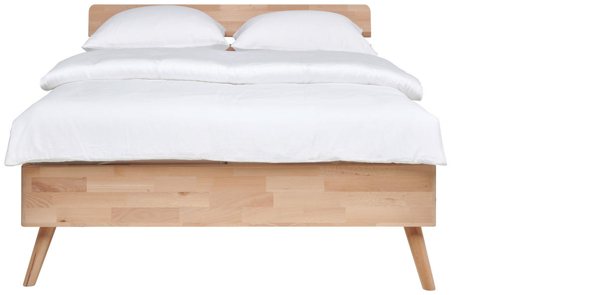 BETT 120/200 cm  in Kernbuche   - Kernbuche, Natur, Holz (120/200cm) - MID.YOU