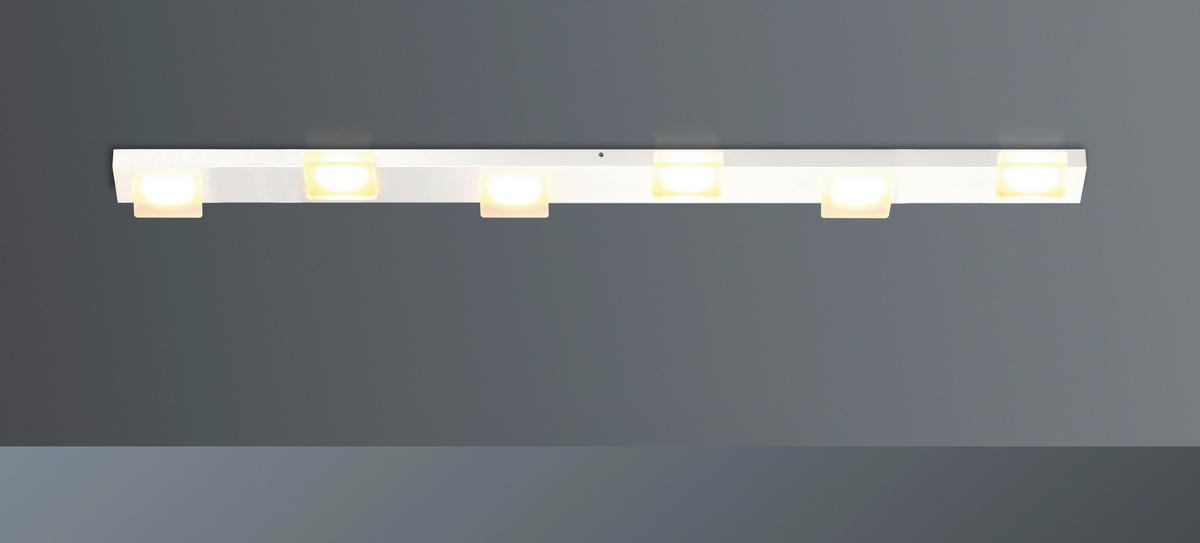 LED-DECKENLEUCHTE Lamina 2.0 115/12/3 cm  - Weiß, Design, Metall (115/12/3cm) - BOPP