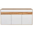 SIDEBOARD Solida  in 152/90,3/47,6 cm  - Eichefarben/Schwarz, Design, Glas/Holz (152/90,3/47,6cm) - Valnatura