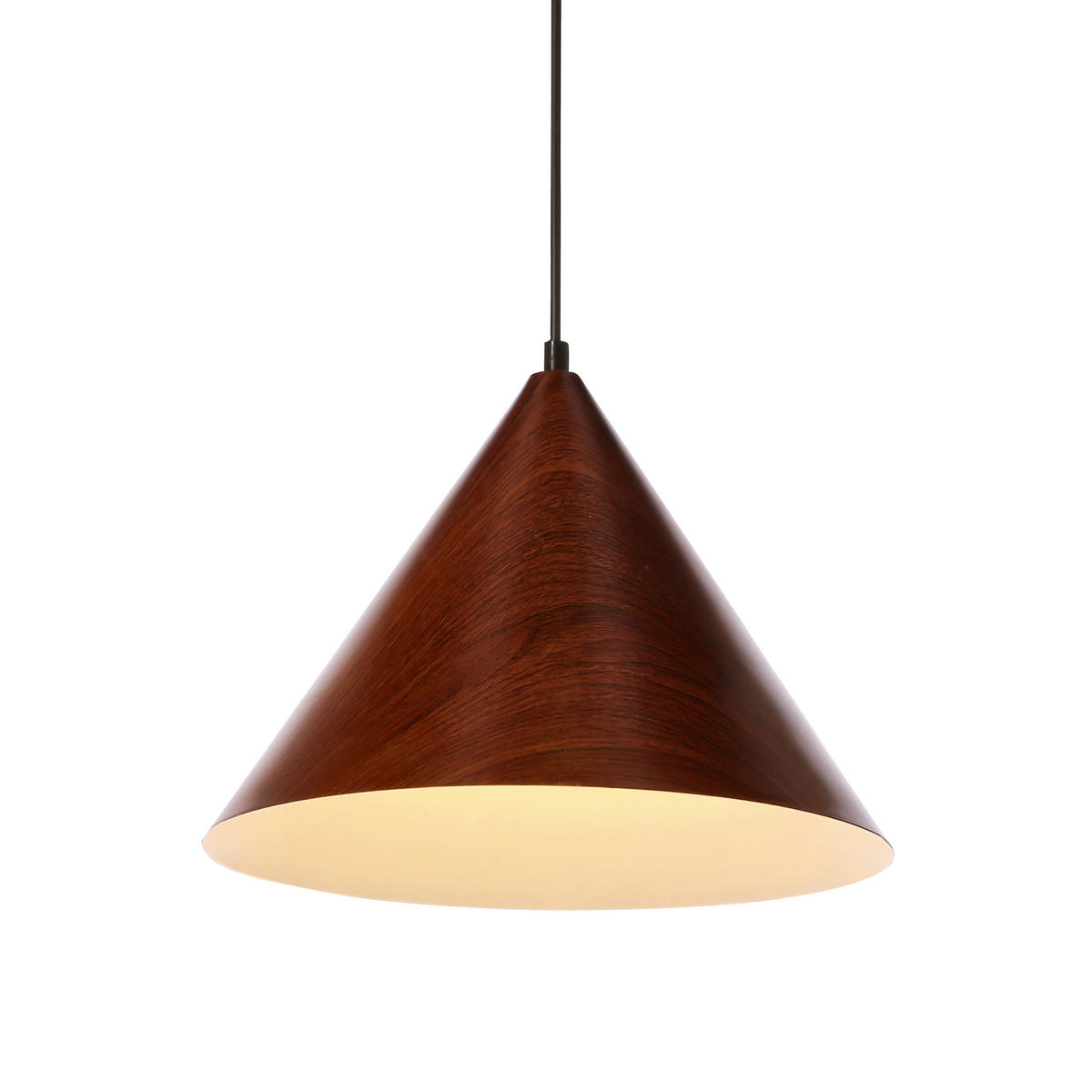 HÄNGLAMPA Dunca 32/32/115 cm  - nötfärg/svart, Design, metall (32/32/115cm)