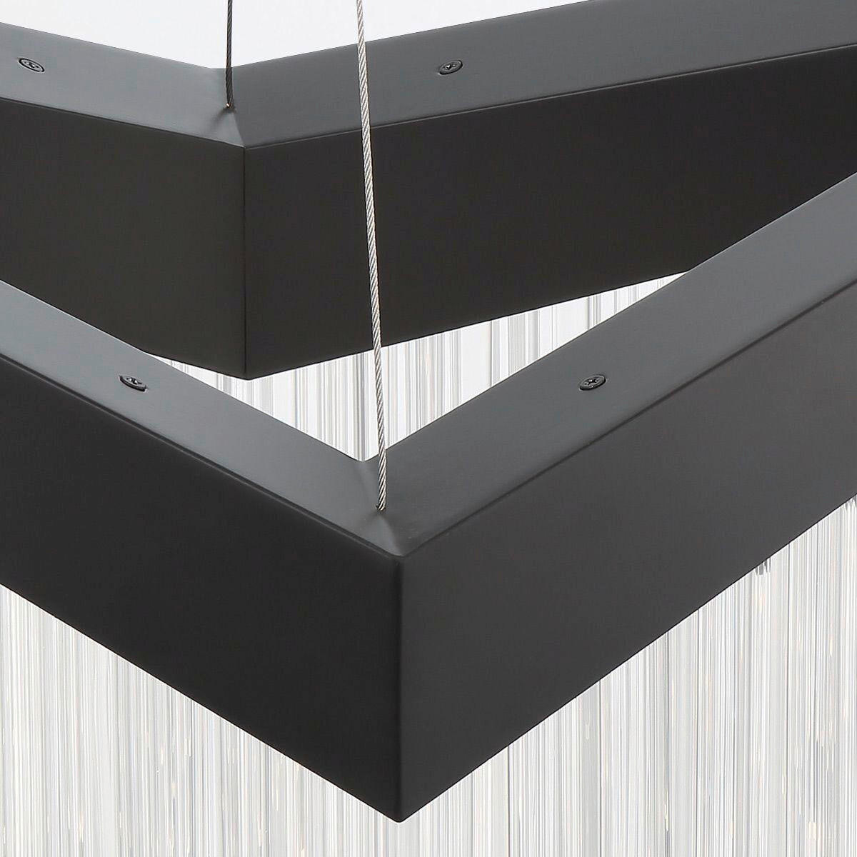 KRONLEUCHTER 81/119,4 cm   - Schwarz, Design, Kunststoff/Metall (81/119,4cm) - Elstead Lighting