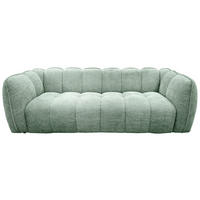 BIGSOFA Chenille Mintgrün  - Schwarz/Mintgrün, MODERN, Kunststoff/Textil (235/73/103cm) - Carryhome