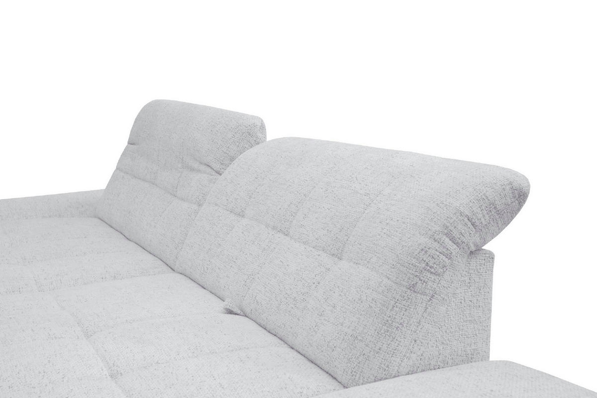 SAROKGARNITÚRA textil fehér  - fekete/fehér, Basics, textil/fém (198/290cm) - Xora