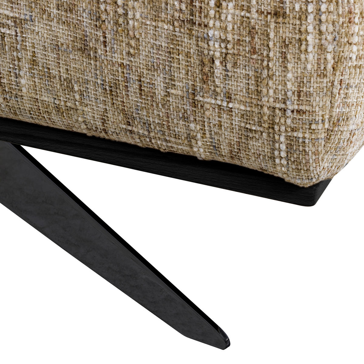 ECKSOFA PORTLAND Hellbraun Struktur Kopfteilverstellung  - Hellbraun/Schwarz, Design, Holz/Textil (187/295cm) - Livetastic