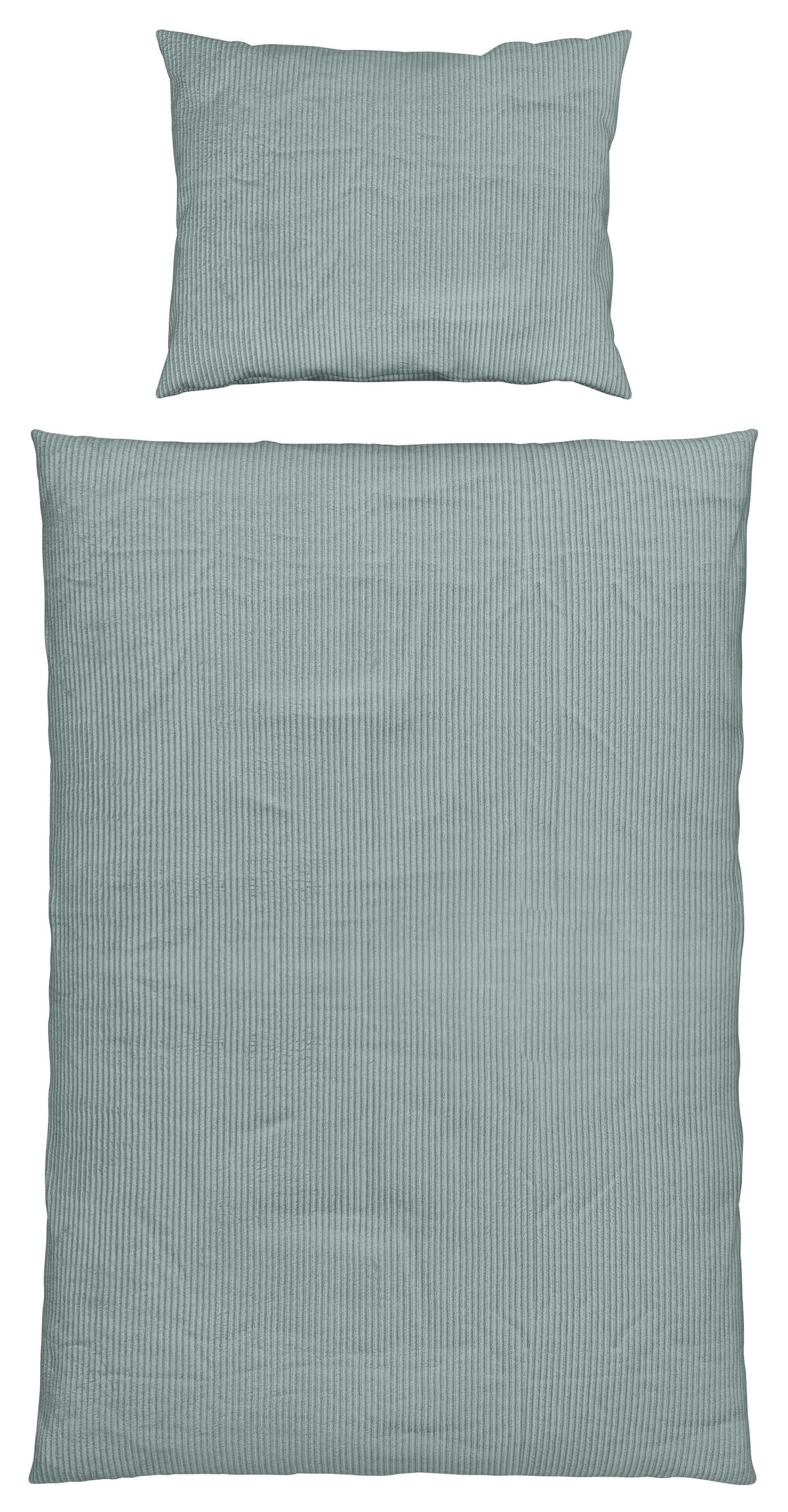 BETTWÄSCHE Cord 140/200 cm  - Salbeigrün, Basics, Textil (140/200cm) - Novel