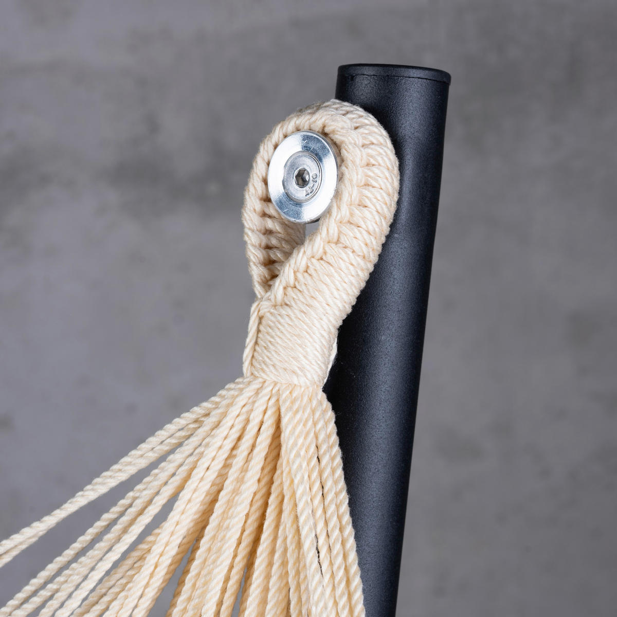 HÄNGEMATTE  - Anthrazit/Lila, KONVENTIONELL, Textil/Metall (115/160/105cm) - La Siesta