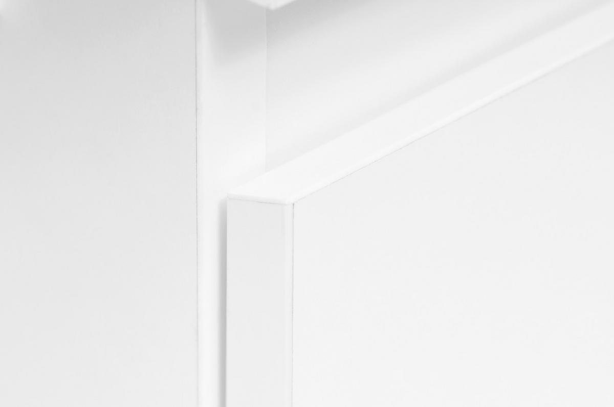 LADIČAR NA KOTAČIĆIMA  bijela  - bijela/crna, Moderno, drvni materijal/plastika (44/73/52cm) - Ti'me