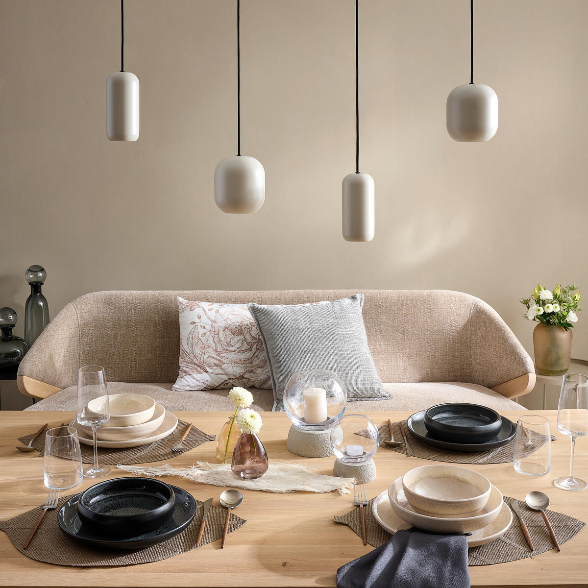 HÄNGELEUCHTE 90/12,5/150 cm    - Sandfarben, Basics, Metall (90/12,5/150cm) - Dieter Knoll