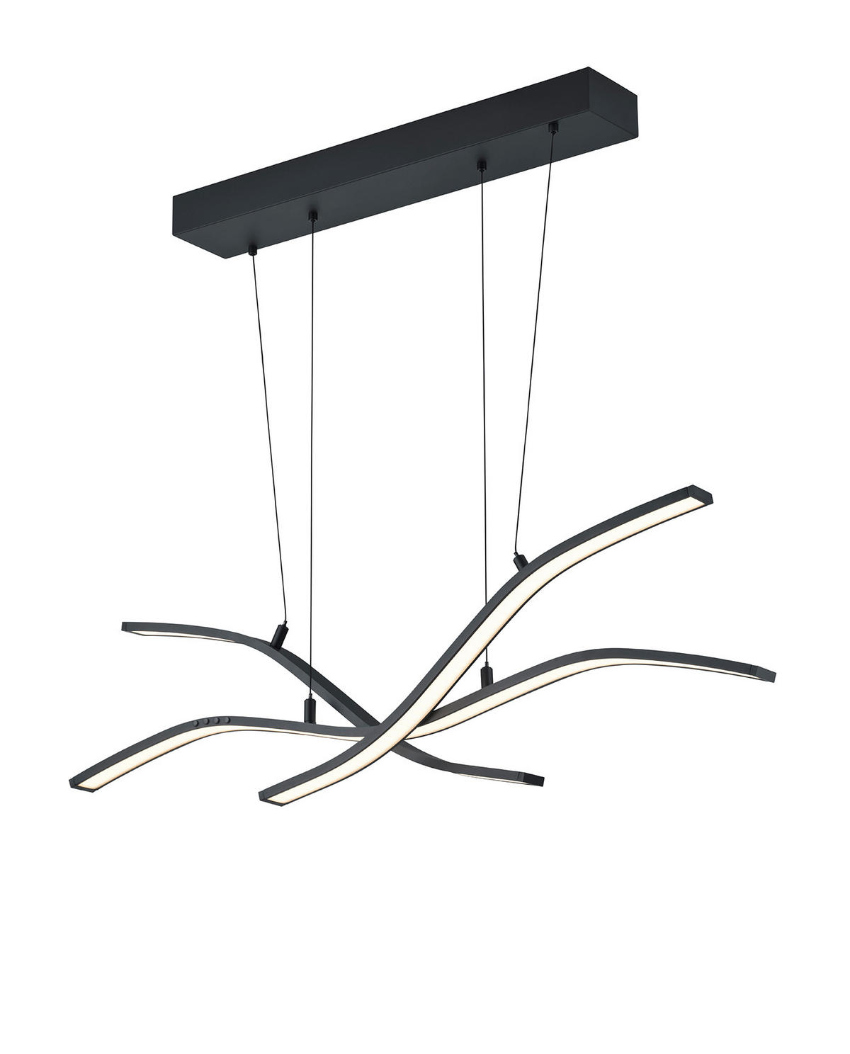 LED-HÄNGELEUCHTE Spider   - Schwarz, Design, Metall (130/60-170/13.8cm) - Trio Leuchten