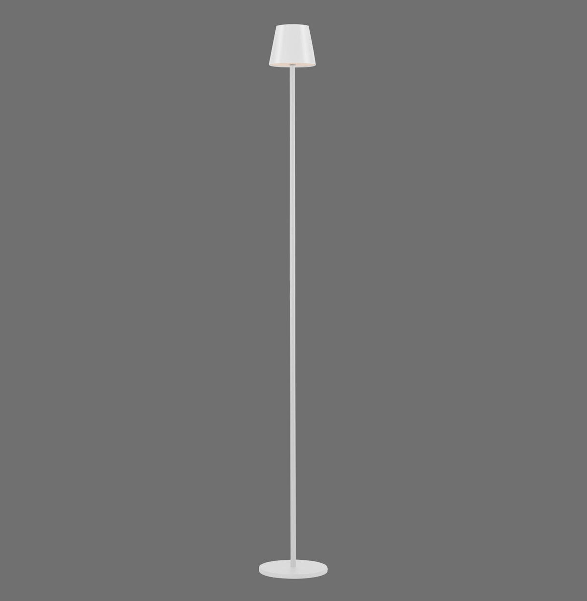 PODNA PUNJIVA SVJETILJKA  - bijela, Trend, metal/plastika (16/16/125cm)