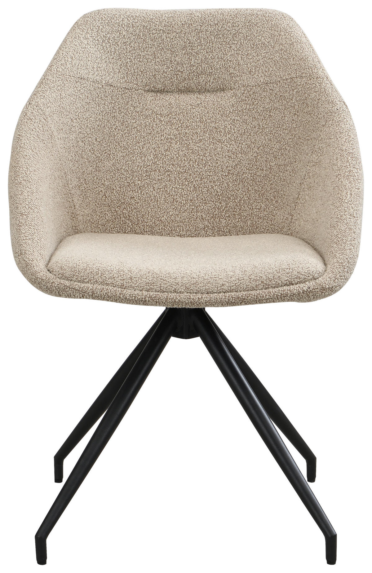 SZÉK fém, textil taupe  - fekete/taupe, Trend, textil/fém (56/79/59,5cm) - Xora