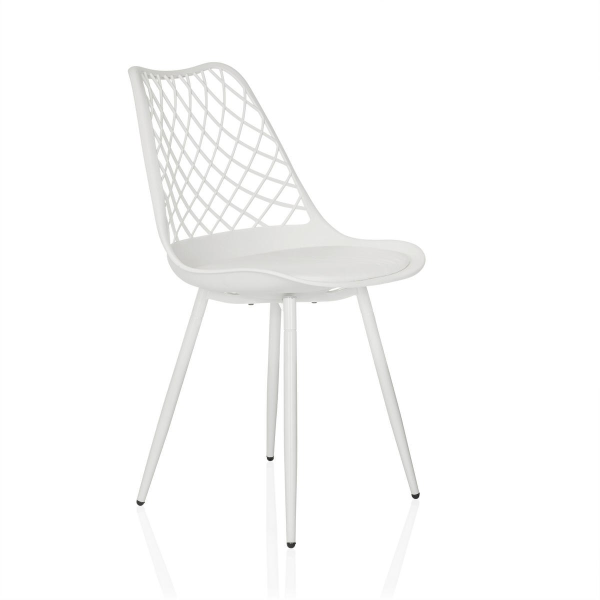 GARTENSTUHL Weiß  - Weiß, MODERN, Kunststoff/Metall (48/83/57cm) - MID.YOU