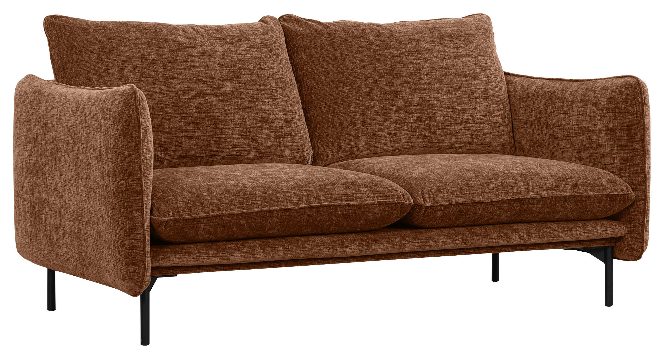 2,5-SITS SOFFA i kopparfärgad  - svart/kopparfärgad, Design, metall/trä (166/81/91cm) - Niels Andersson