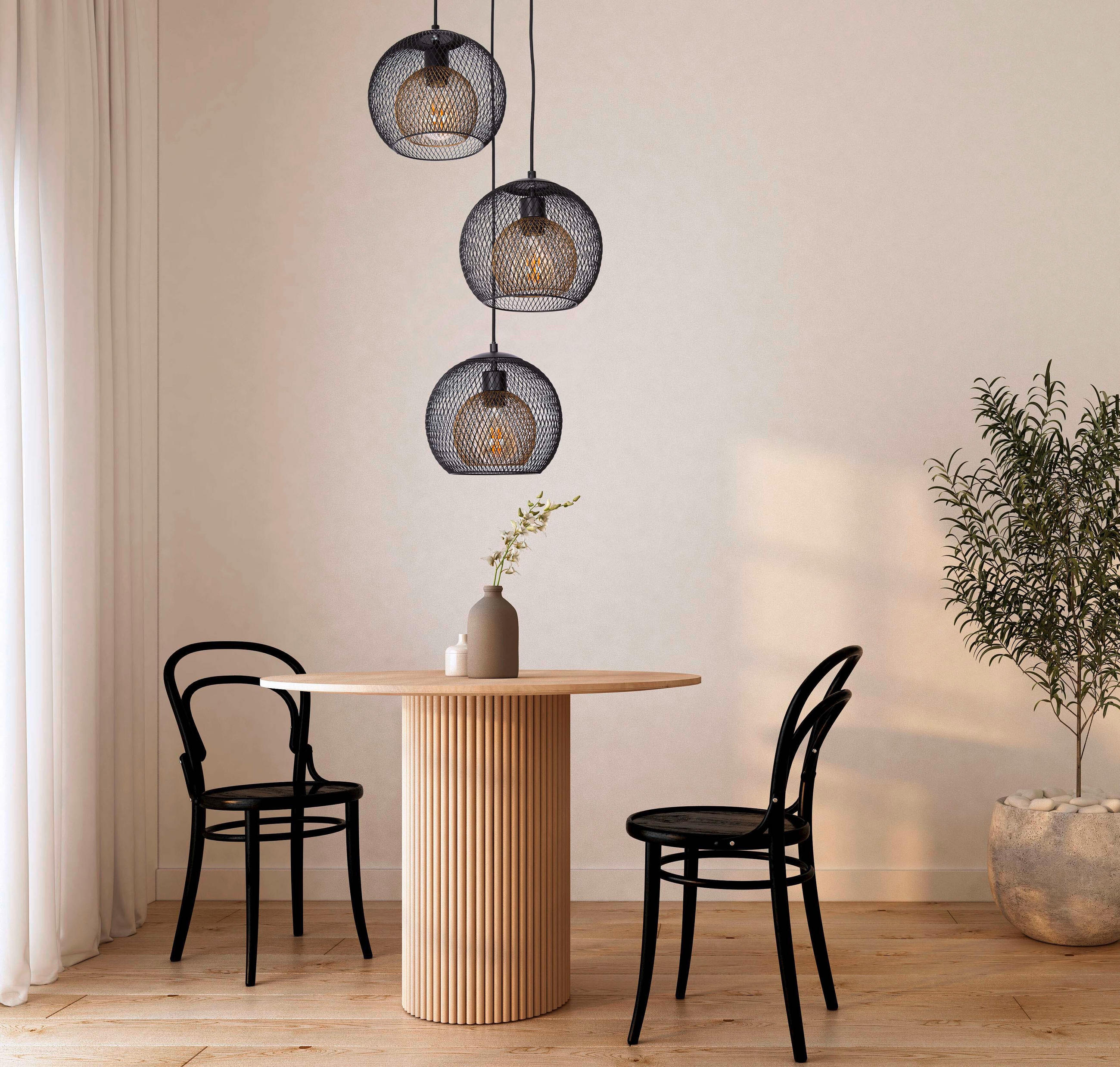 HÄNGELEUCHTE Selina 44/150 cm   - Schwarz, Design, Metall (44/150cm)
