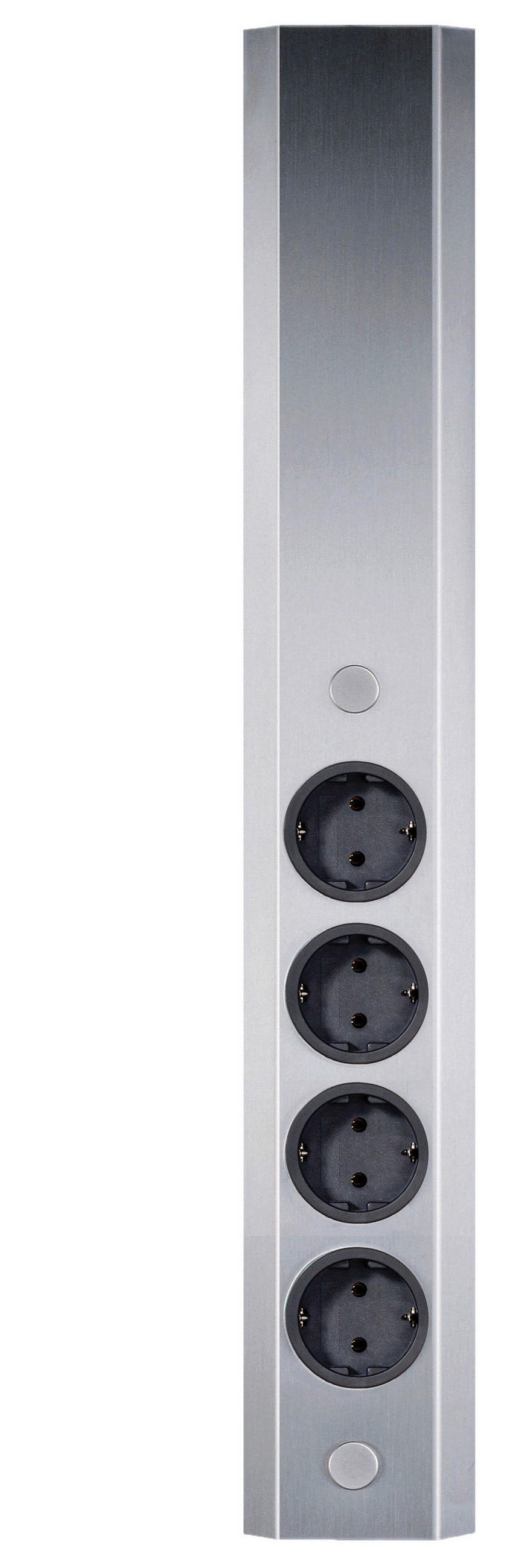 STECKDOSENELEMENT - Edelstahlfarben, Basics, Metall (8,1/46/4,5cm) - HKT