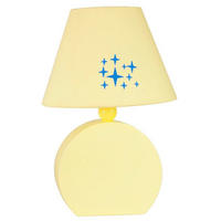 KINDERTISCHLEUCHTE 18/18/26 cm   - Gelb, Basics, Holzwerkstoff/Textil (18/18/26cm)