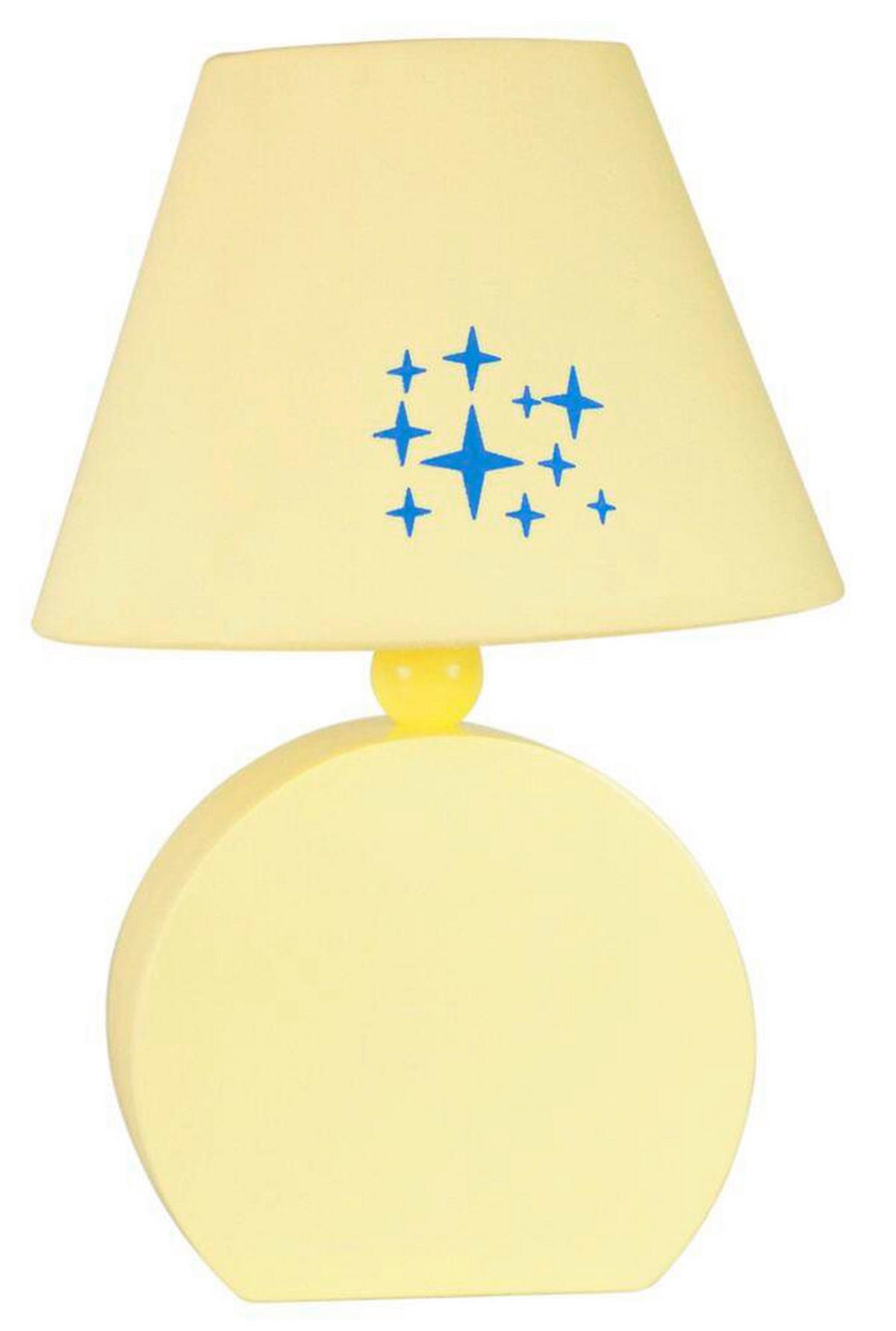 KINDERTISCHLEUCHTE 18/18/26 cm   - Gelb, Basics, Holzwerkstoff/Textil (18/18/26cm)