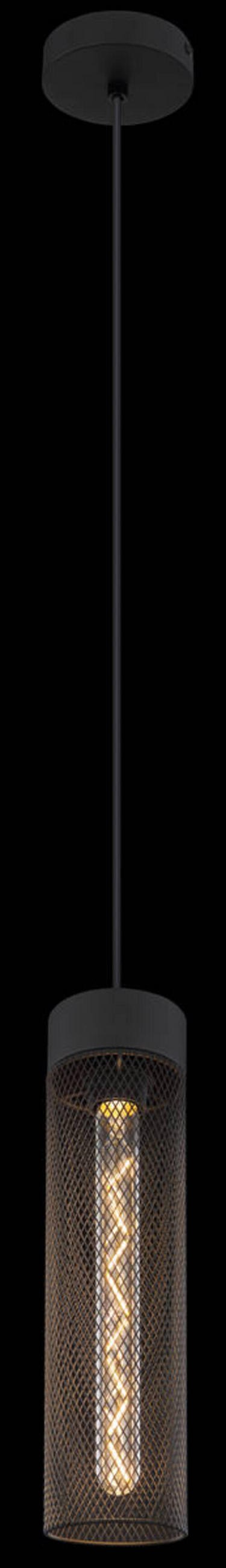 VISEČA SVETILKA        10/120 cm      E27 - črna, Design, kovina (10/120cm) - Globo