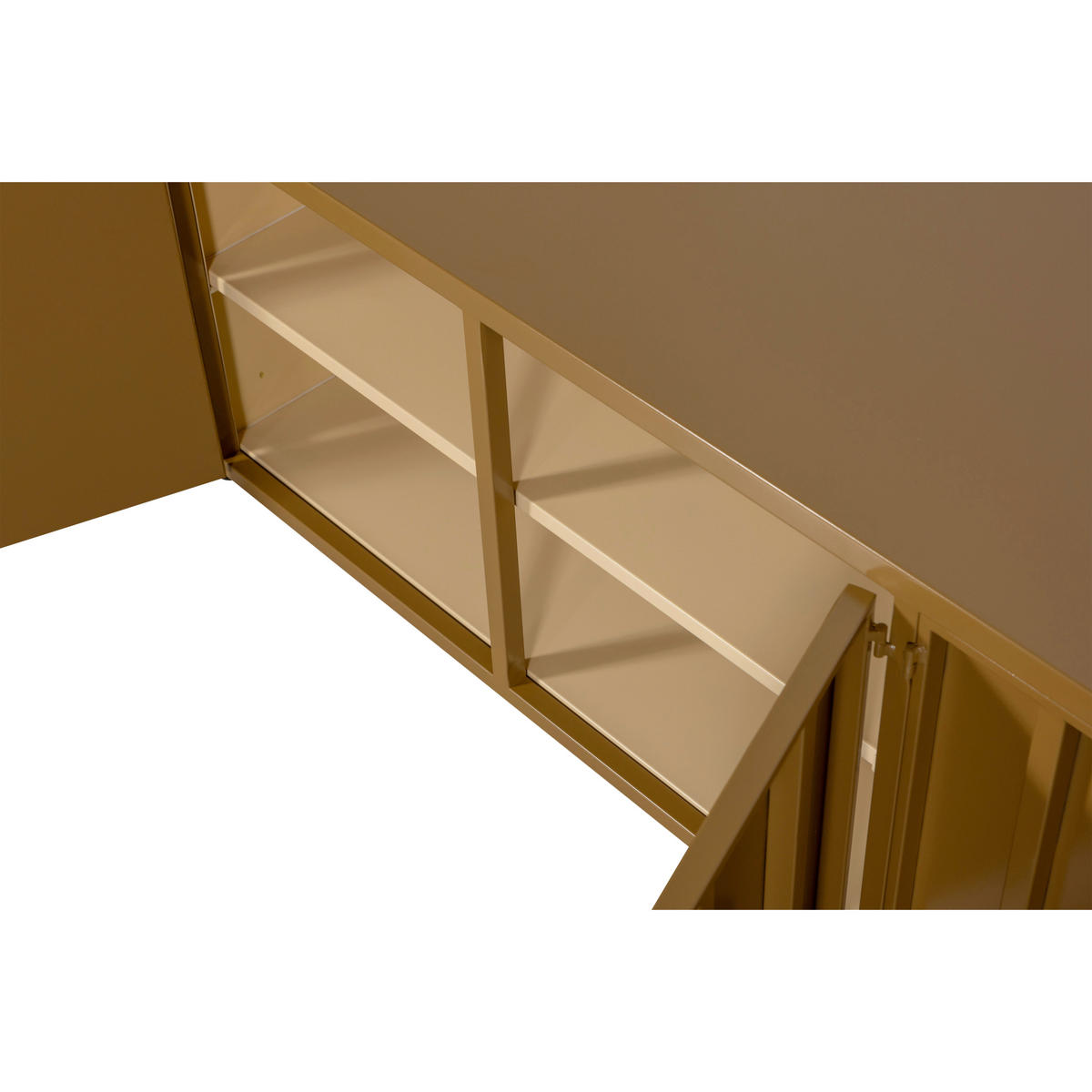 LOWBOARD LEVEL 160/44/44 cm  stehend  - Honig, Design, Metall (160/44/44cm) - Livetastic