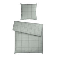 BETTWÄSCHE 2-teilig Satin 155/220 cm  - Salbeigrün, Textil (155/220cm) - Bio:Vio