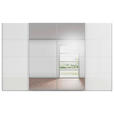 SCHWEBETÜRENSCHRANK 360/236/68 cm 4-türig Weiß, Weiß Hochglanz  - Weiß Hochglanz/Alufarben, Basics, Glas/Holzwerkstoff (360/236/68cm) - Novel