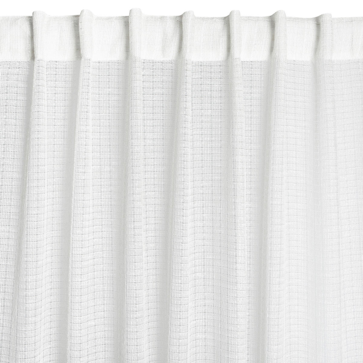 FERTIGVORHANG transparent  - Weiß, Basics, Textil (140/240cm)