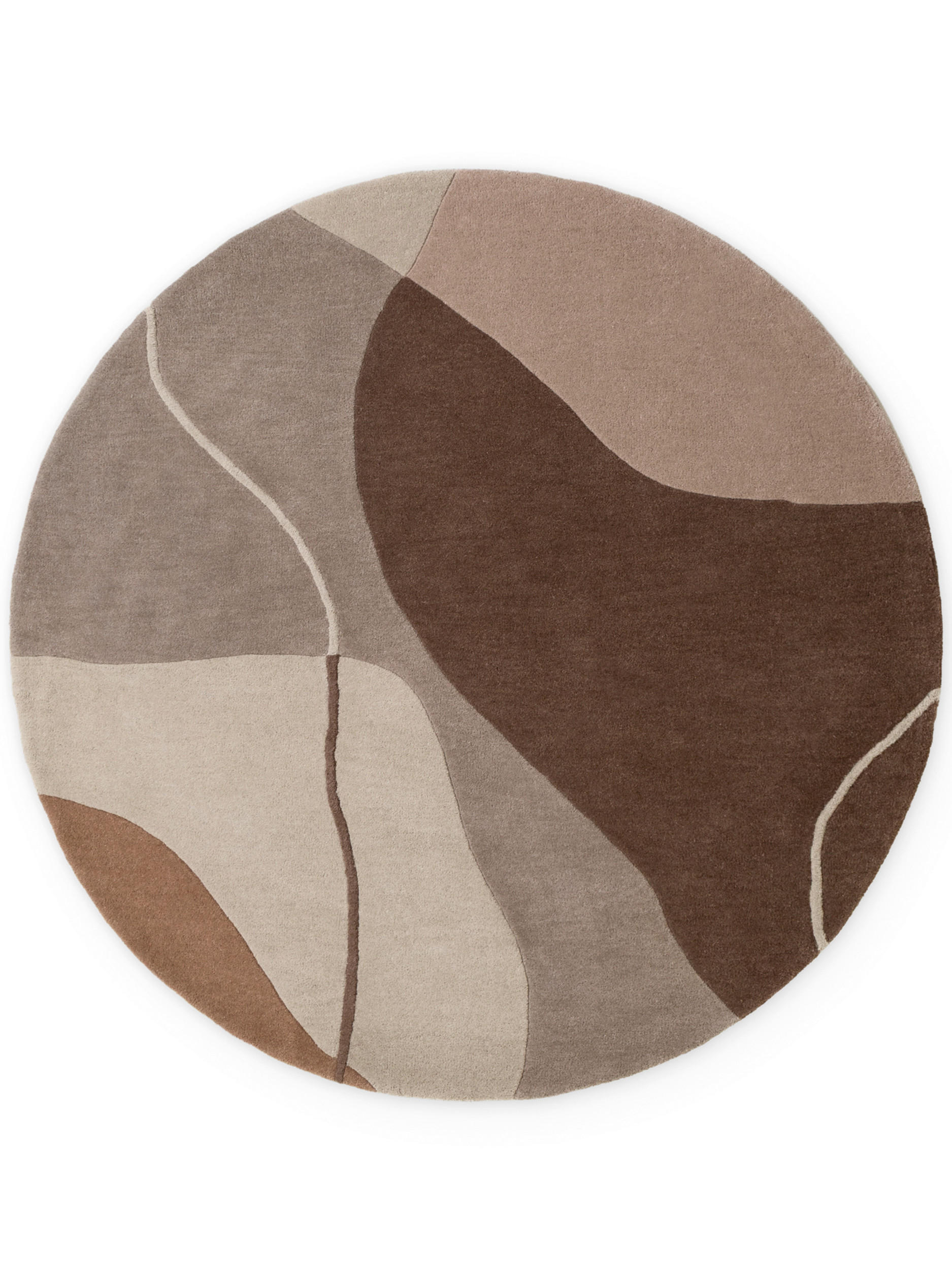 WOLLTEPPICH 200 cm Kollektion 1876 Muse Braun, Creme  - Creme/Braun, Basics, Textil (200cm) - Villeroy & Boch