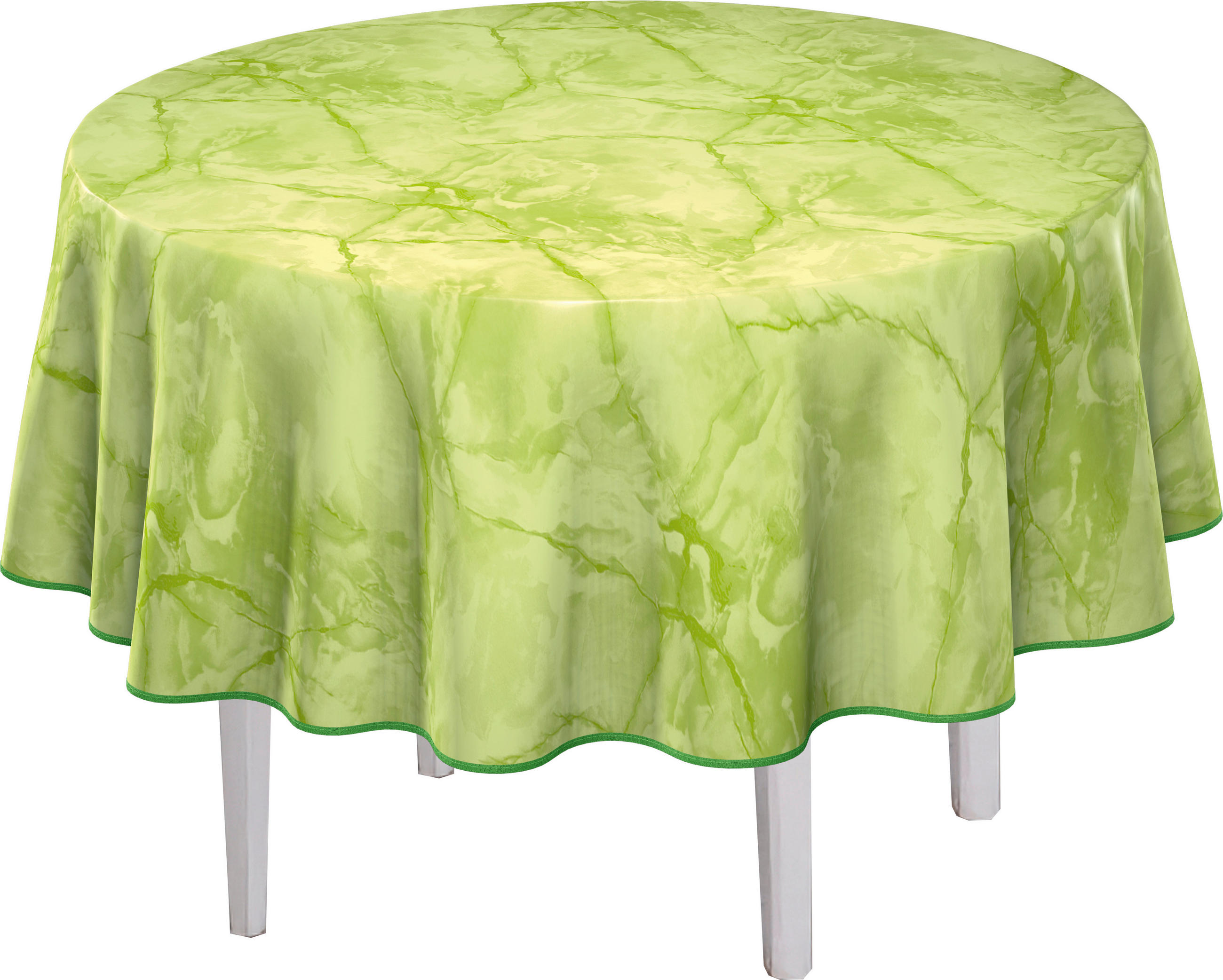 TISCHDECKE MILANO 140 cm  - Hellgrün, KONVENTIONELL, Textil (140cm) - Peyer Syntex